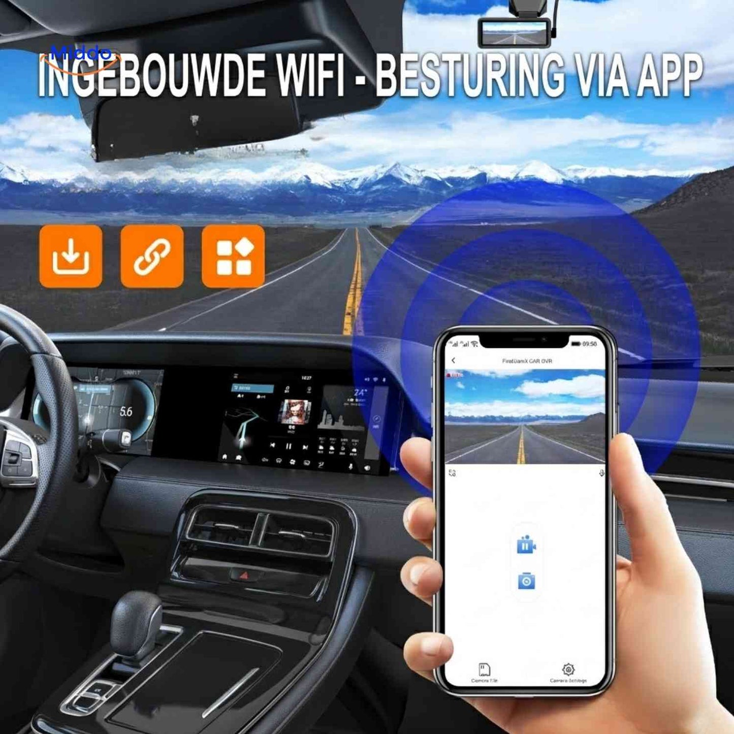 DriveGuard™ Dashcam | 4K video, WiFi and GPS tracking