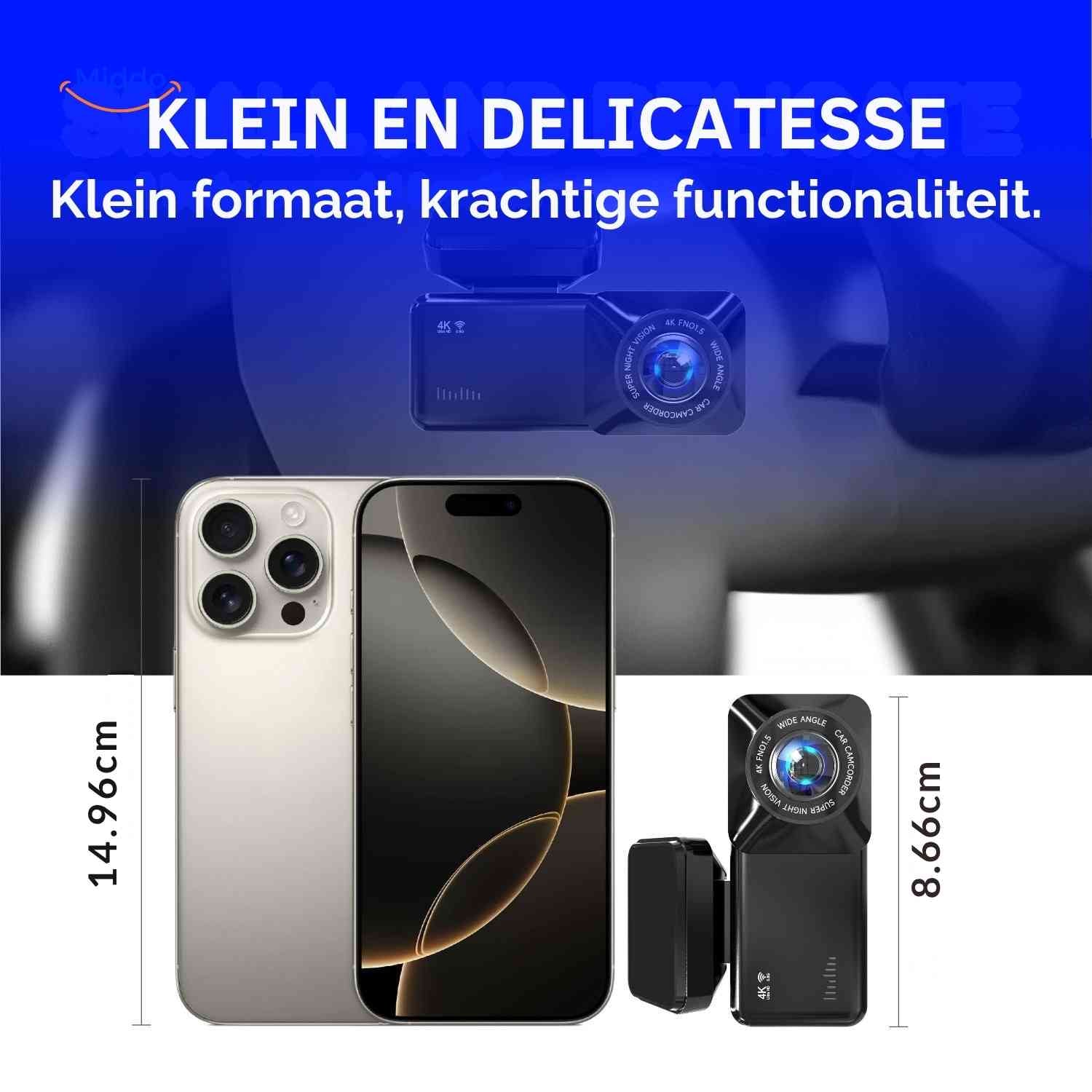 DriveGuard™ Dashcam | 4K video, WiFi and GPS tracking