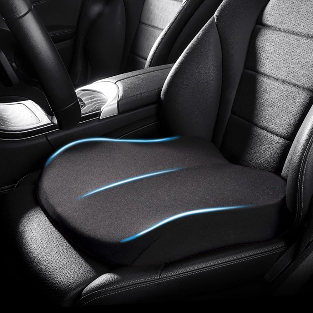 DriveUp Car Booster Cushion – Memory Foam Seat Riser for Extra Height & Driving Comfort
