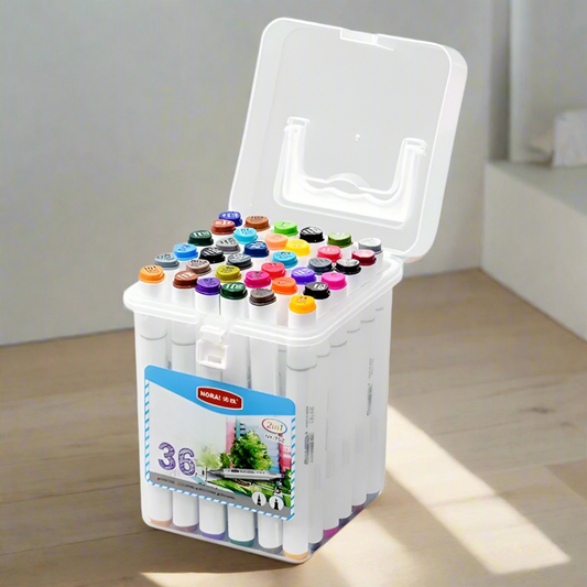 Dual-Tip Washable Art Markers for Kids & Adults