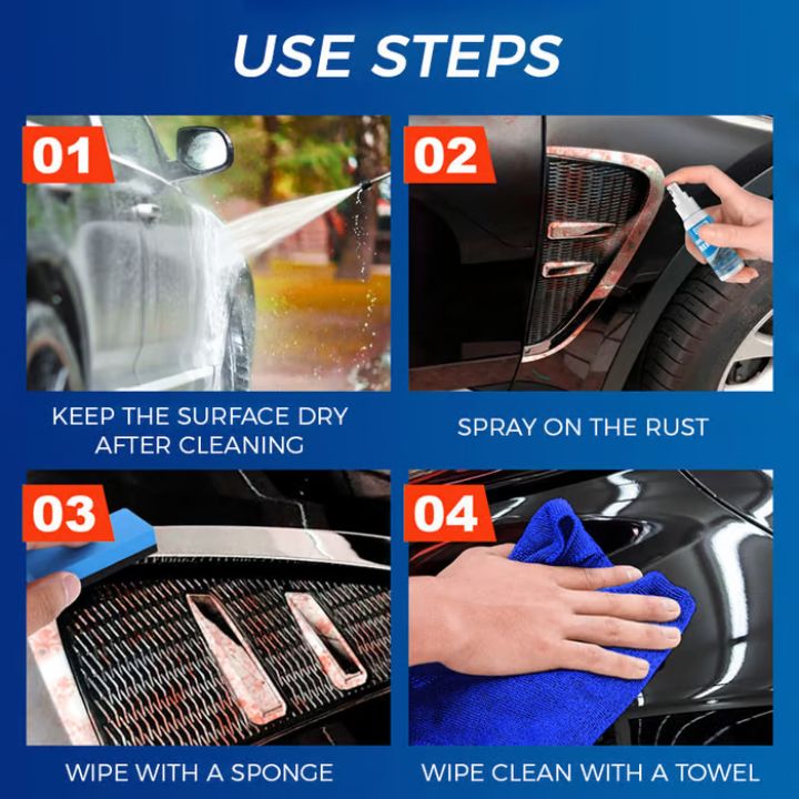 Effective Rust Remover for Metal & Chrome | Fast Acting 100 ml