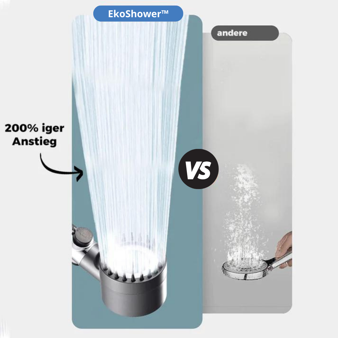 EkoShower™ - Increase Pressure, Use Less Water