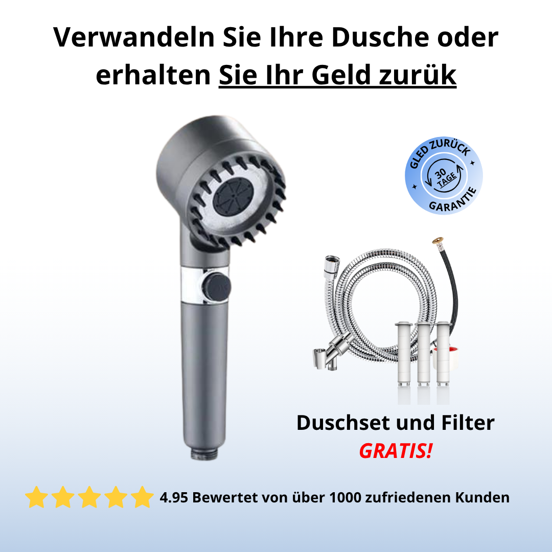 EkoShower™ - Increase Pressure, Use Less Water