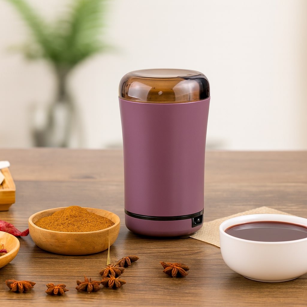 Electric Coffee Grinder for Beans, Spices & Herbs with One-Touch Operation