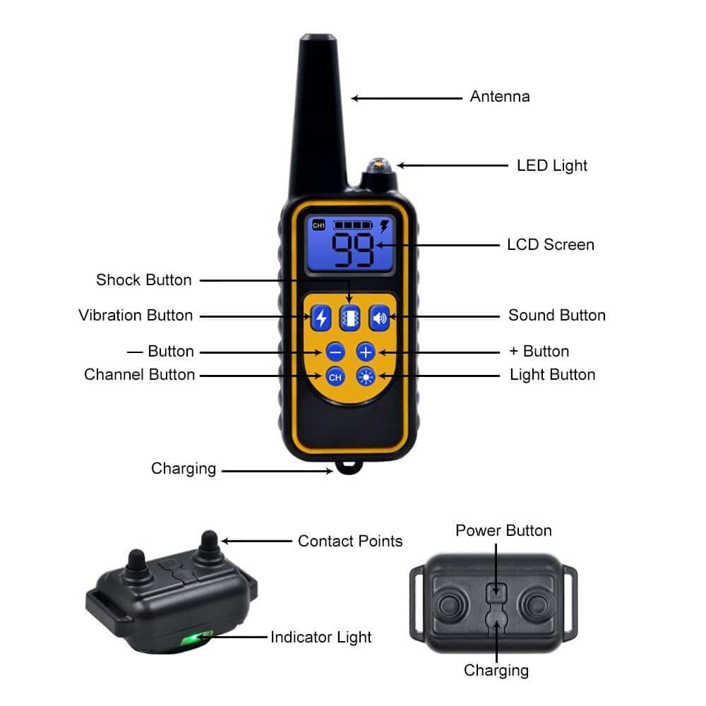 Electric Dog Training Collar with 800m Range