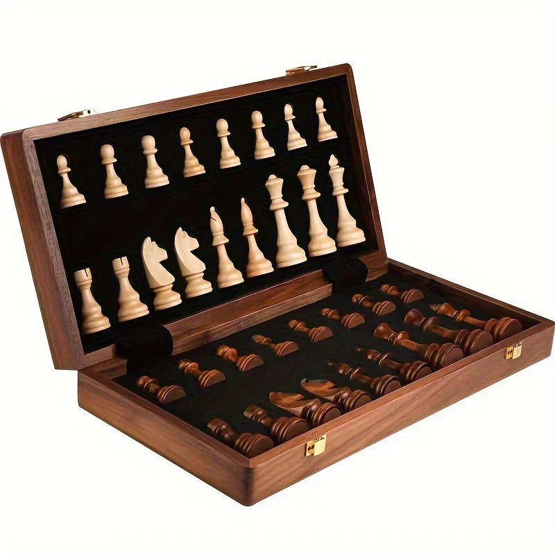 Elegant Chess Set with Detailed Pieces