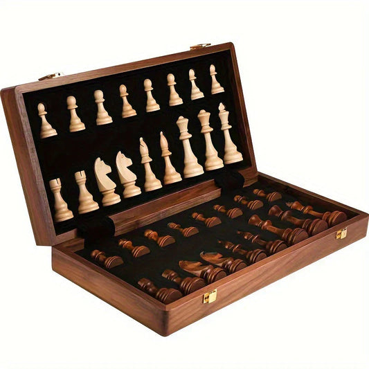 Elegant Chess Set with Detailed Pieces