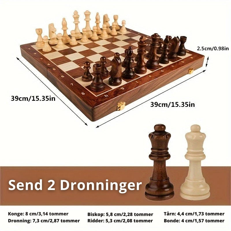 Elegant Chess Set with Detailed Pieces