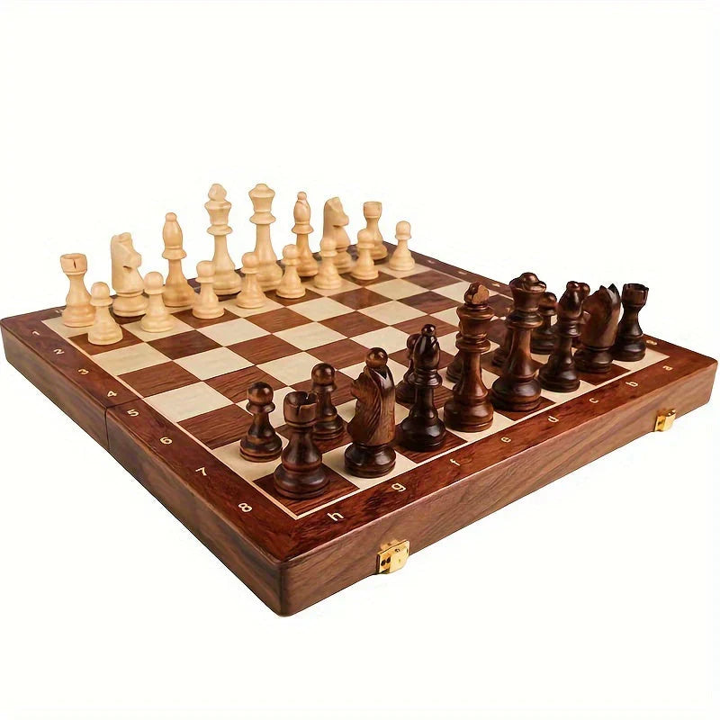 Elegant Chess Set with Detailed Pieces