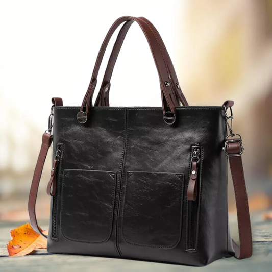 Elegant Classic Leather Shoulder Bag