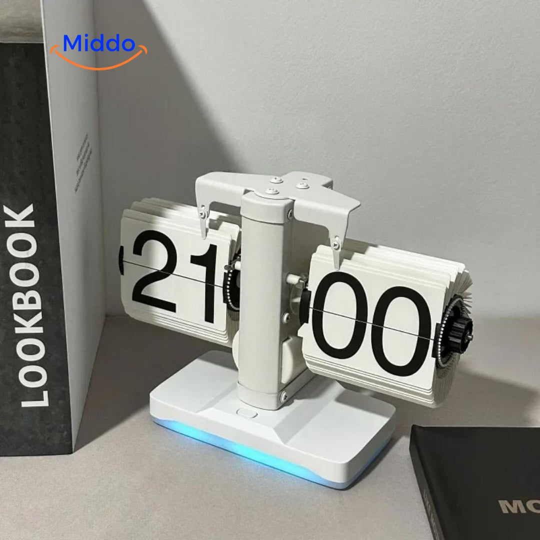 Elegant RetroFlip™ | Vintage Flip Clock with Quartz Movement