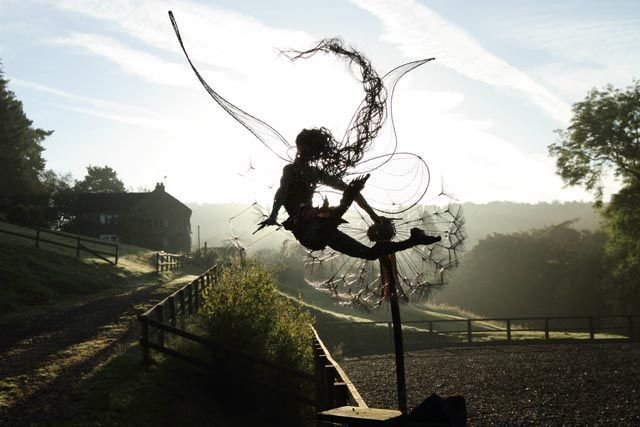 Enchanting Garden Statue: Fairy Tale Elf Decoration for Outdoors