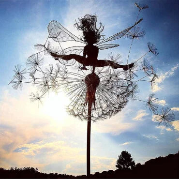 Enchanting Garden Statue: Fairy Tale Elf Decoration for Outdoors