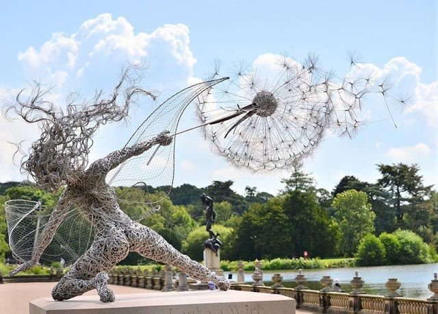 Enchanting Garden Statue: Fairy Tale Elf Decoration for Outdoors