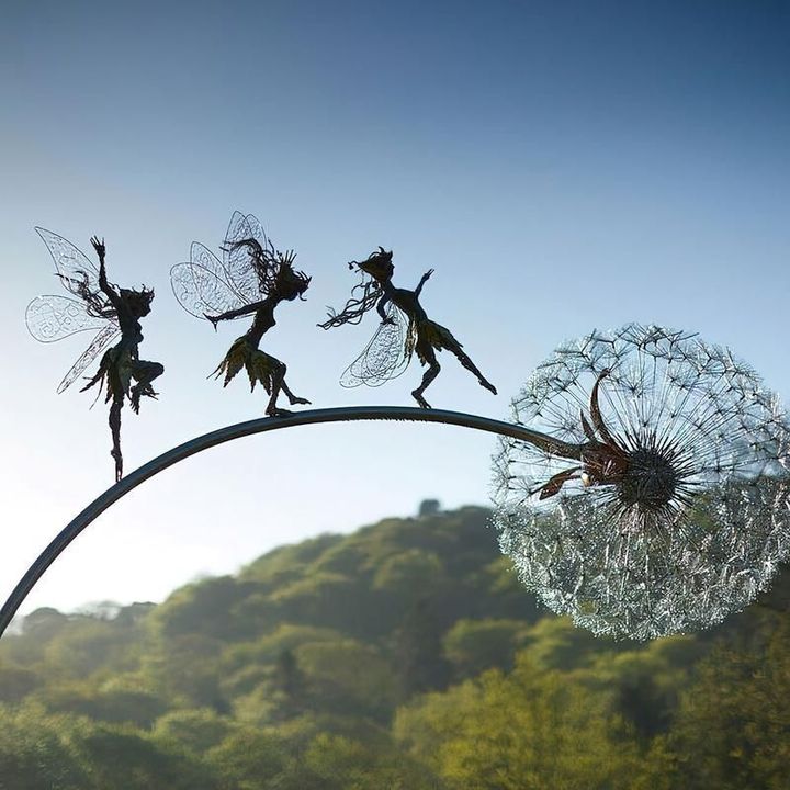 Enchanting Garden Statue: Fairy Tale Elf Decoration for Outdoors