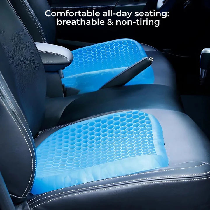 Ergonomic Gel Seat Cushion – Relieves Back & Tailbone Pain