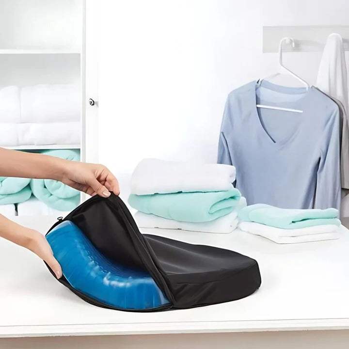 Ergonomic Gel Seat Cushion – Relieves Back & Tailbone Pain