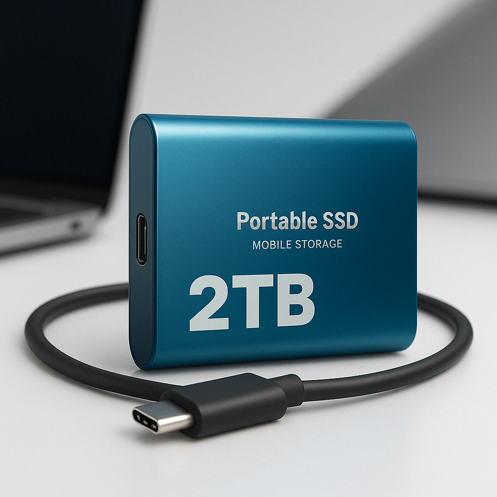 External SSD 2TB Fast Storage USB-C Portable Drive