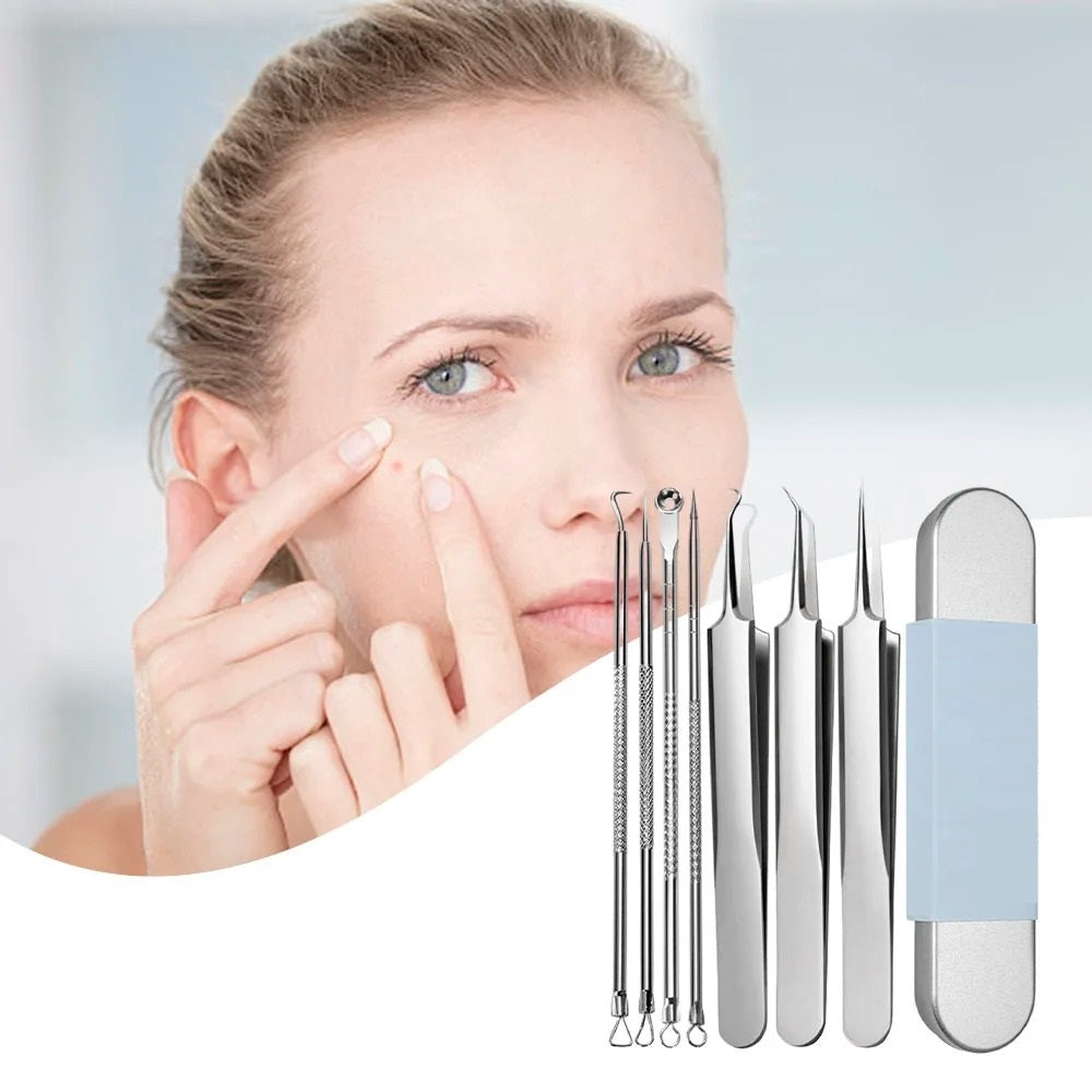 FacialTools - Stainless Steel Blackhead Remover Tool Set