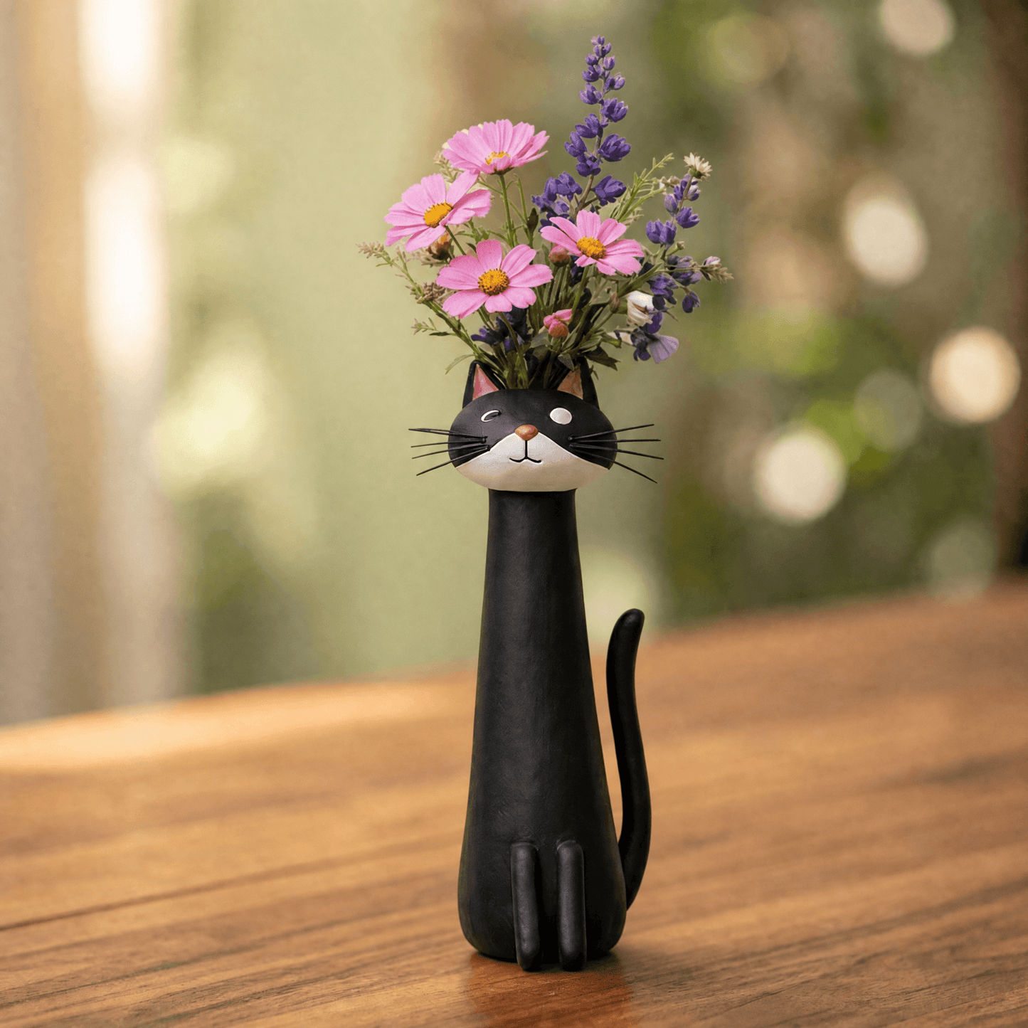 Felina™ – Handmade Ceramic Cat Flower Vase