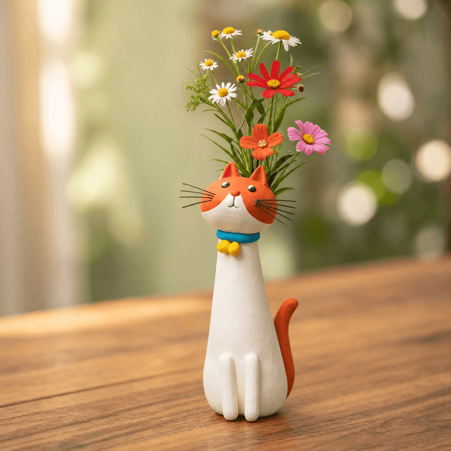 Felina™ – Handmade Ceramic Cat Flower Vase