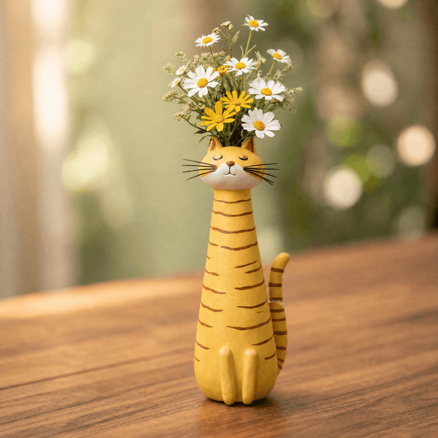 Felina™ – Handmade Ceramic Cat Flower Vase