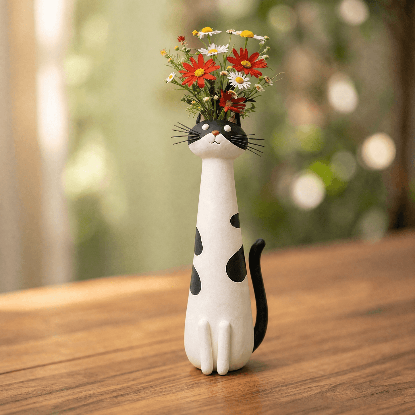Felina™ – Handmade Ceramic Cat Flower Vase