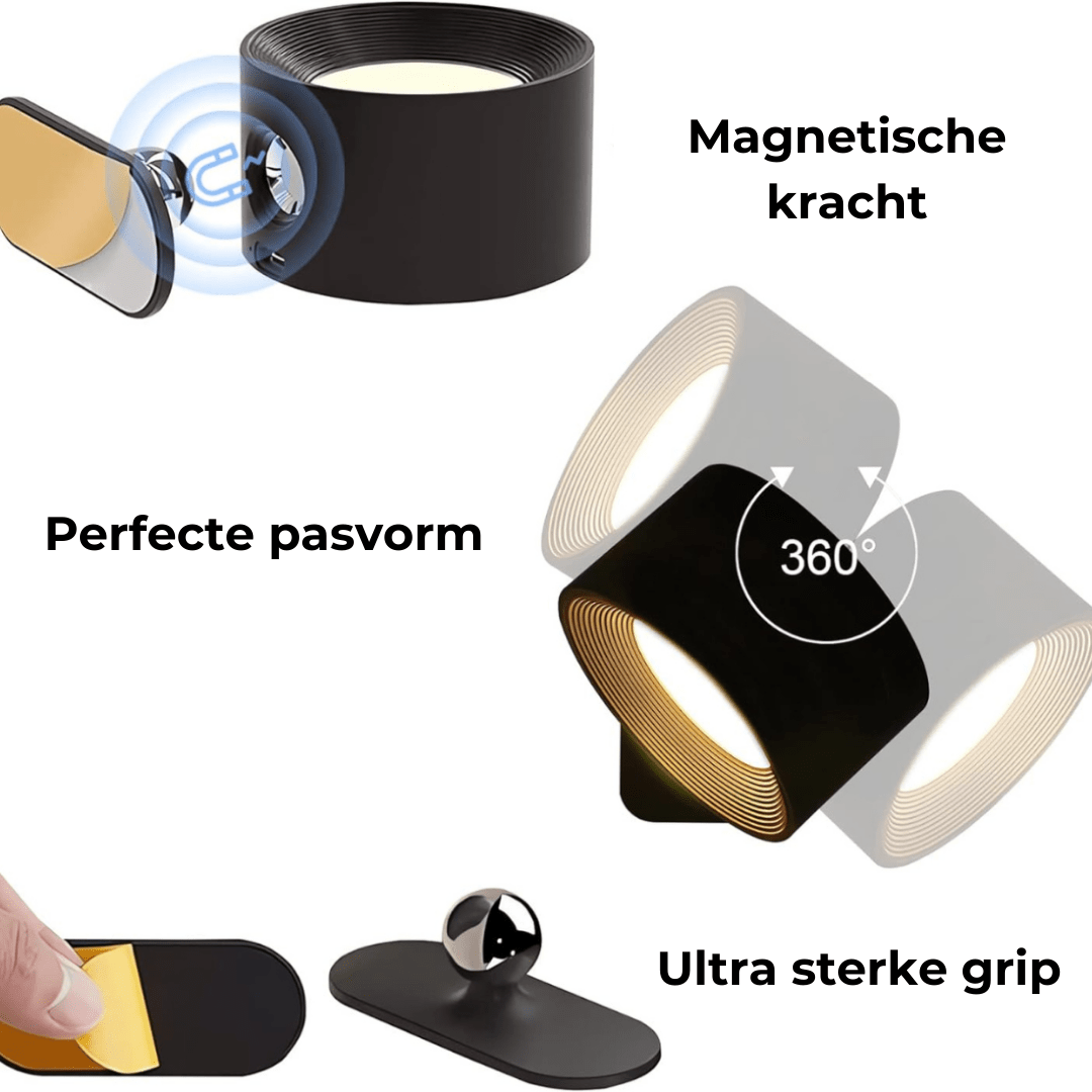 FlexiLamp - Wireless Rechargeable 360° Wall Lamp