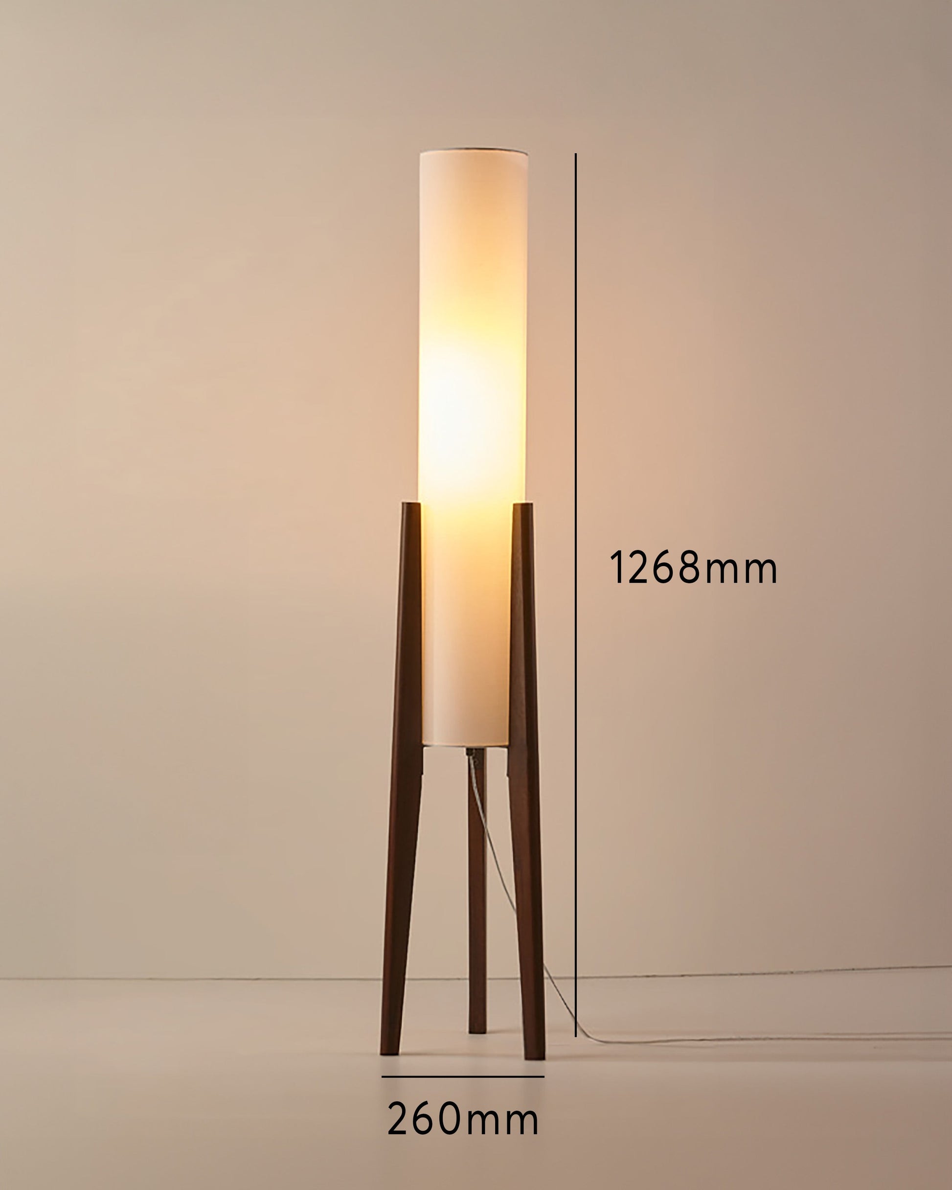 Floor Lamp in Walnut - Modern & Retro Design | Art Lamp