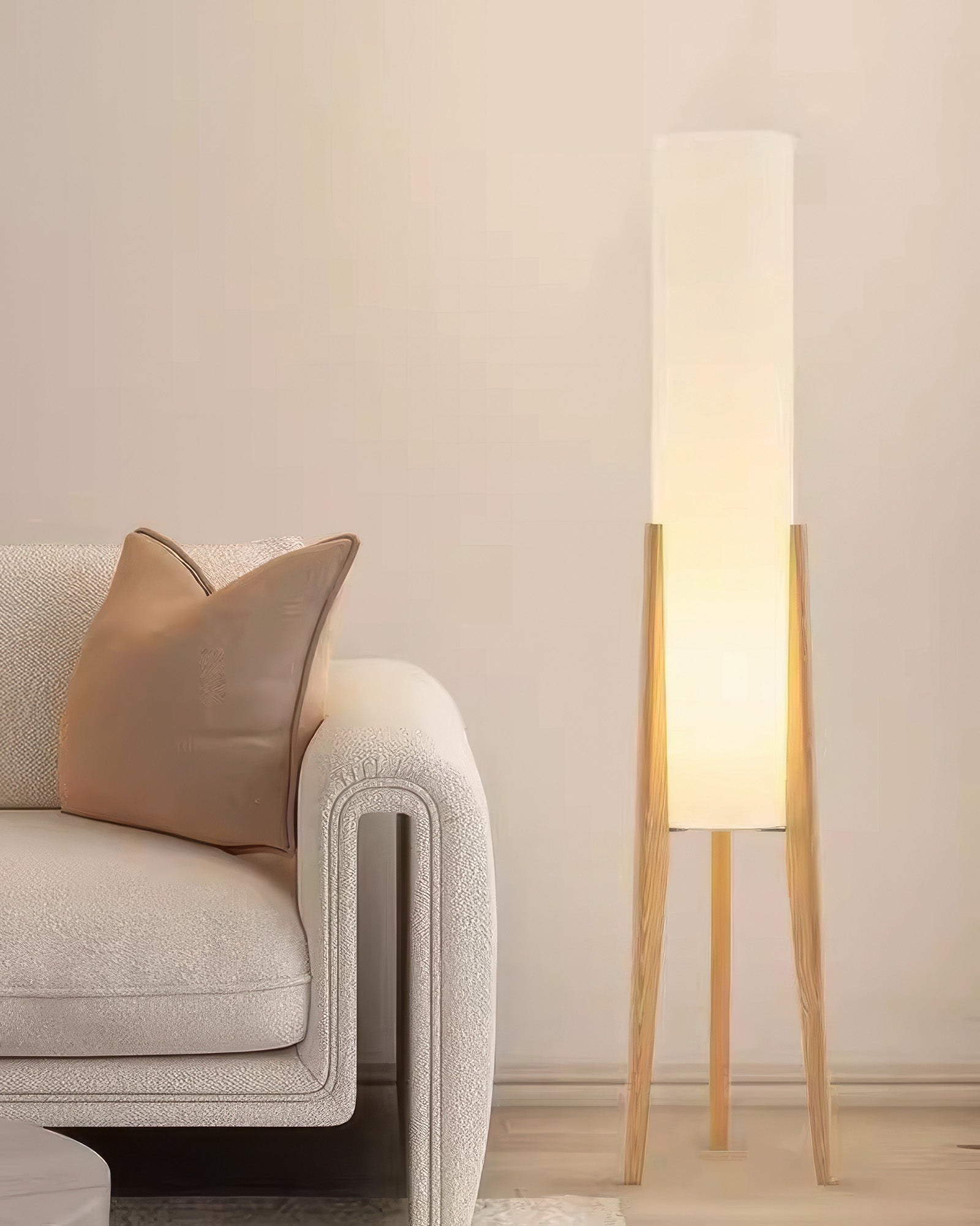 Floor Lamp in Walnut - Modern & Retro Design | Art Lamp