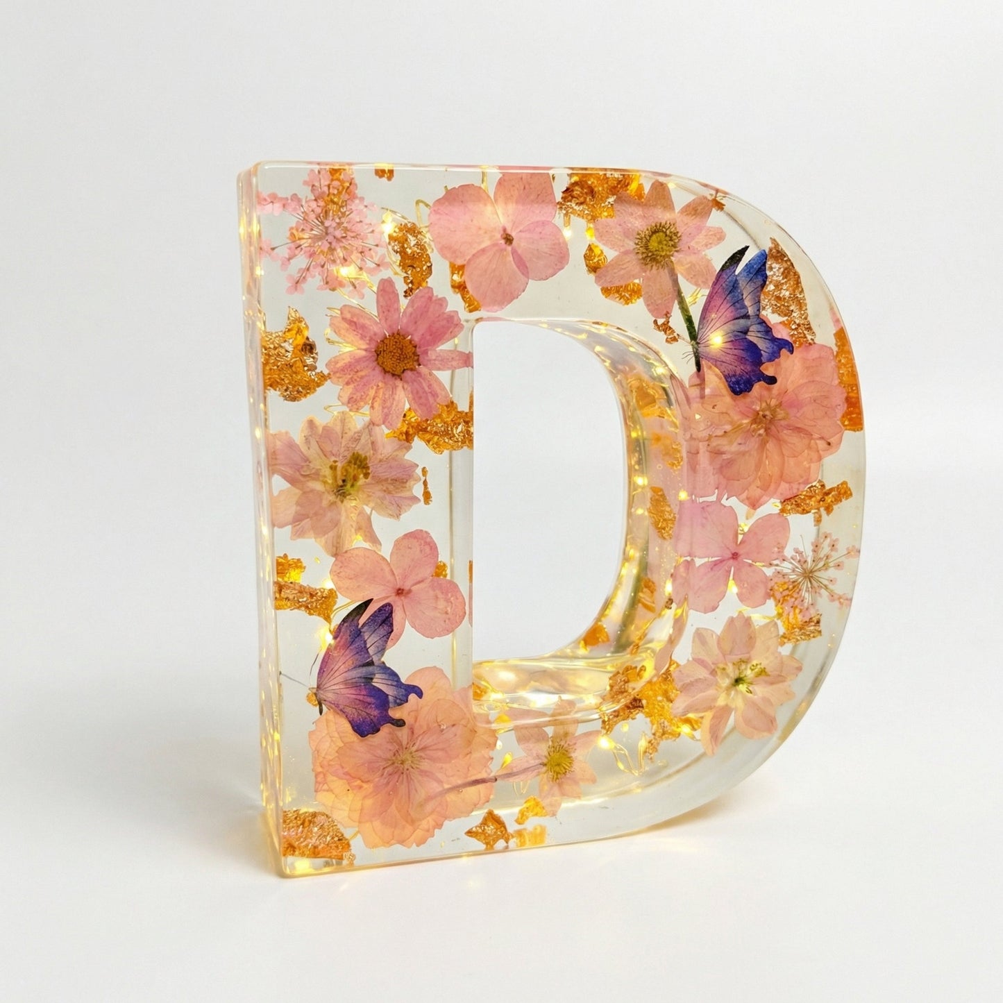 Florenza™ – Personalized Floral Resin Letter Light