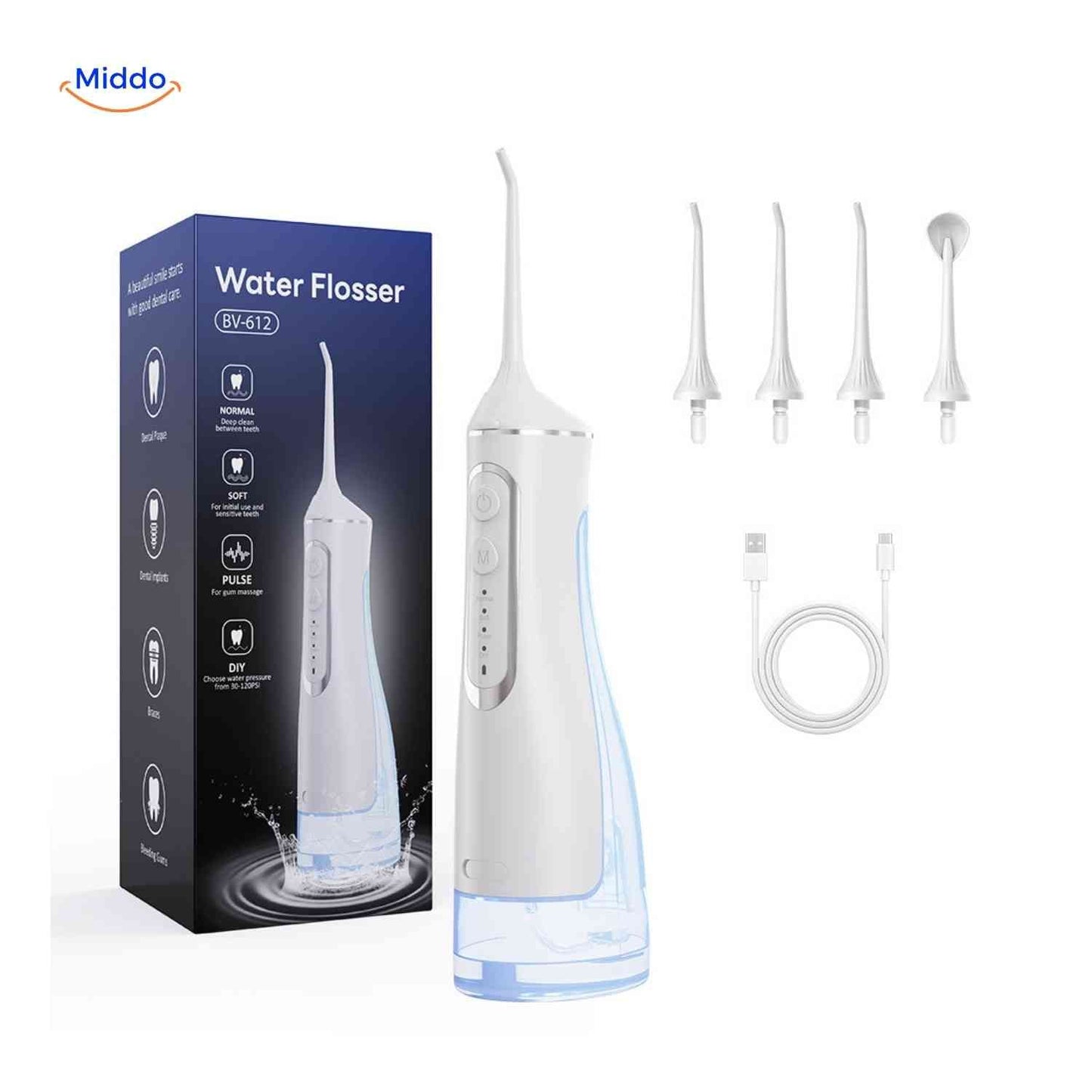 Flosso™ Waterflosser | Wireless, Compact and Effective Cleaning
