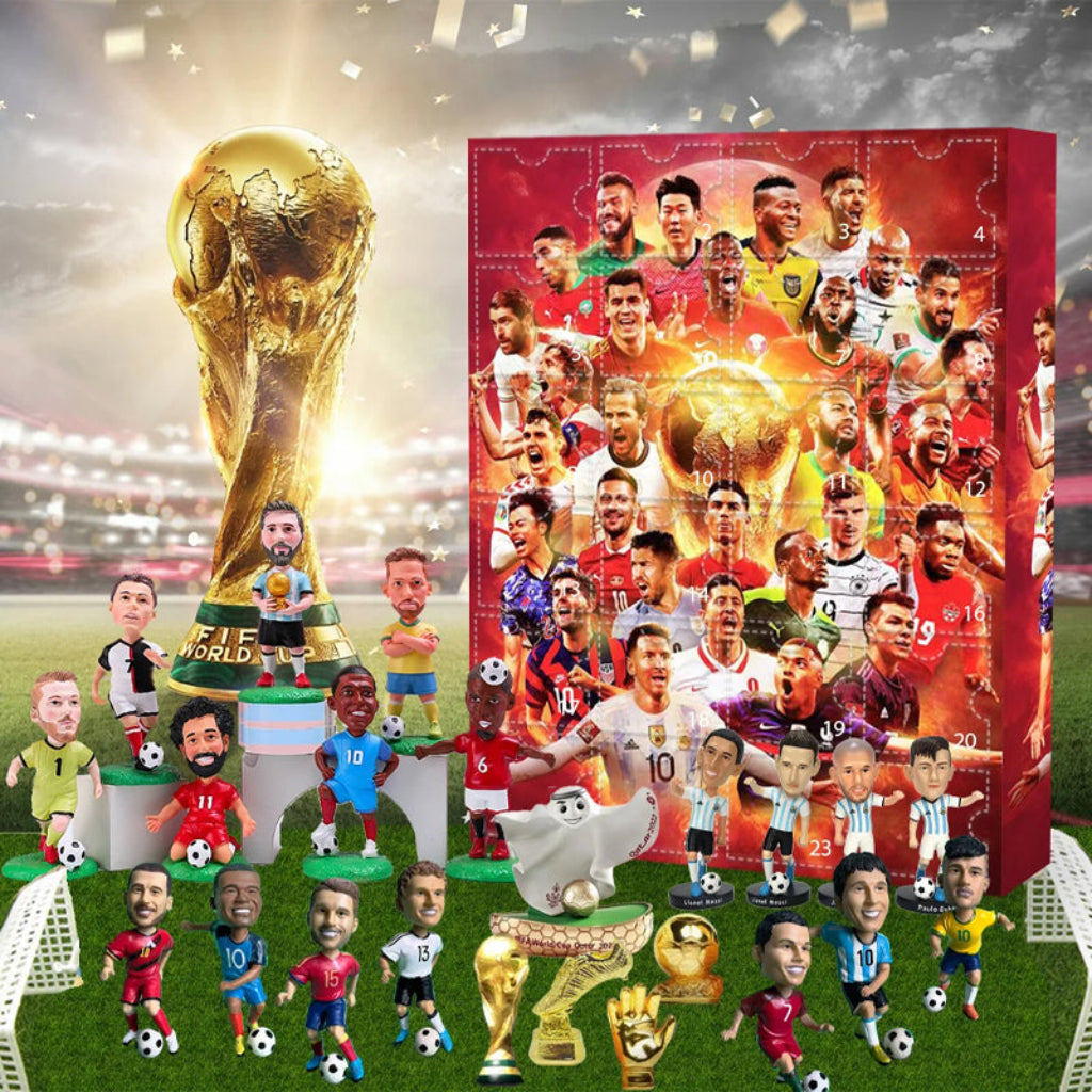 Football-Themed Advent Calendar Toy Mini Figures Gift Set