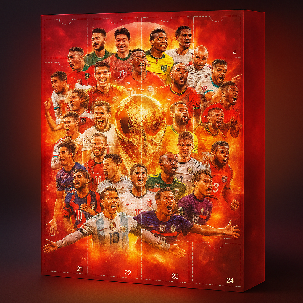Football-Themed Advent Calendar Toy Mini Figures Gift Set