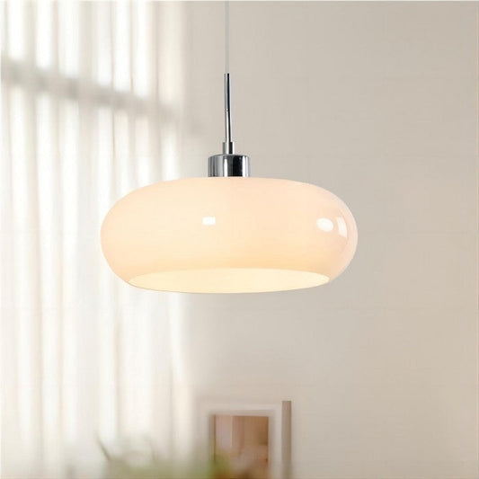 FormaGlow | Vintage Bauhaus Pendant Light with Moulded Glass Shade