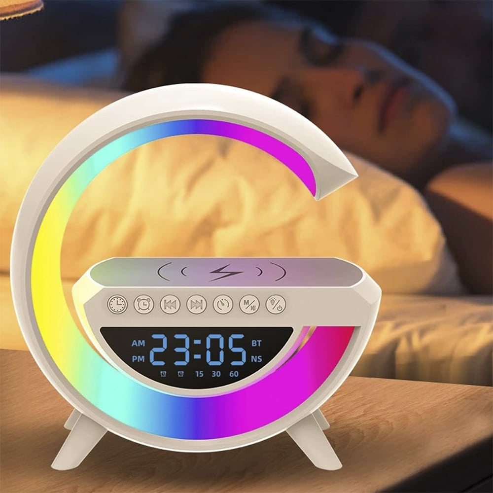 G-lys - Wireless Charger with Bluetooth Speaker and RGB Lamp
