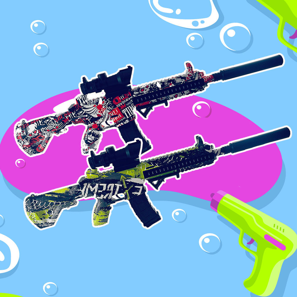Gel Blaster Rifle - including gel balls - range of 18+ meters -