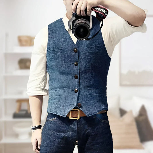 Men's Button-Down Vest - Image 1