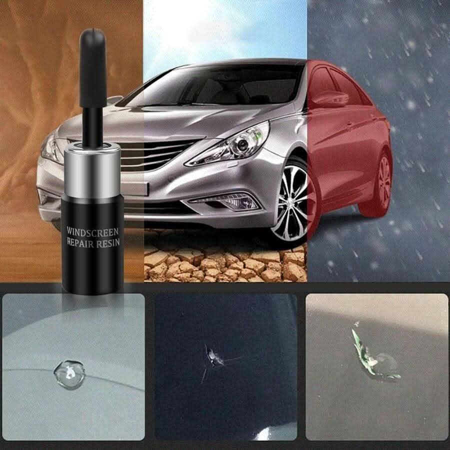 Glass Repair Kit with Resin – Quick and Effective Crack Repair for Windshields and Mirrors
