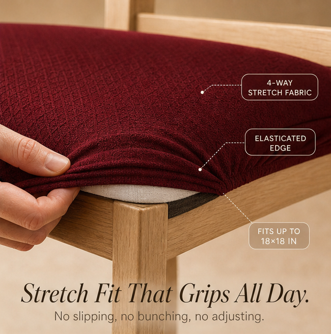 GleamSeat™ - Waterproof Stretch Chair Cover for Dining Chairs