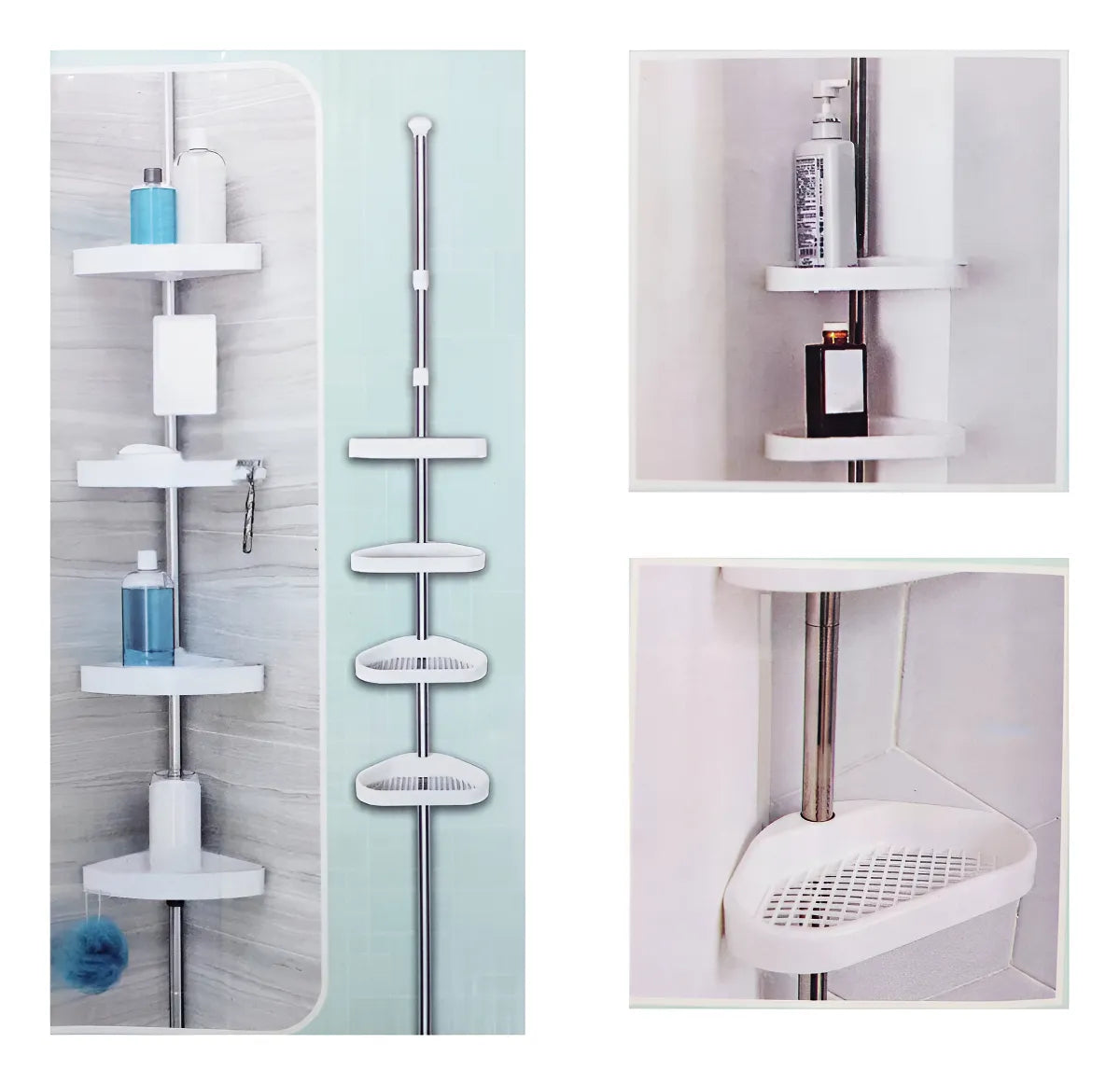 Globetrek° Adjustable Rack: Expandable Bathroom Organizer Adjustable Shelf