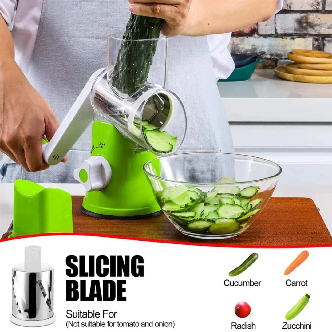 Globetrek° Vegetable Cutter: Rolling Vegetable Slicer