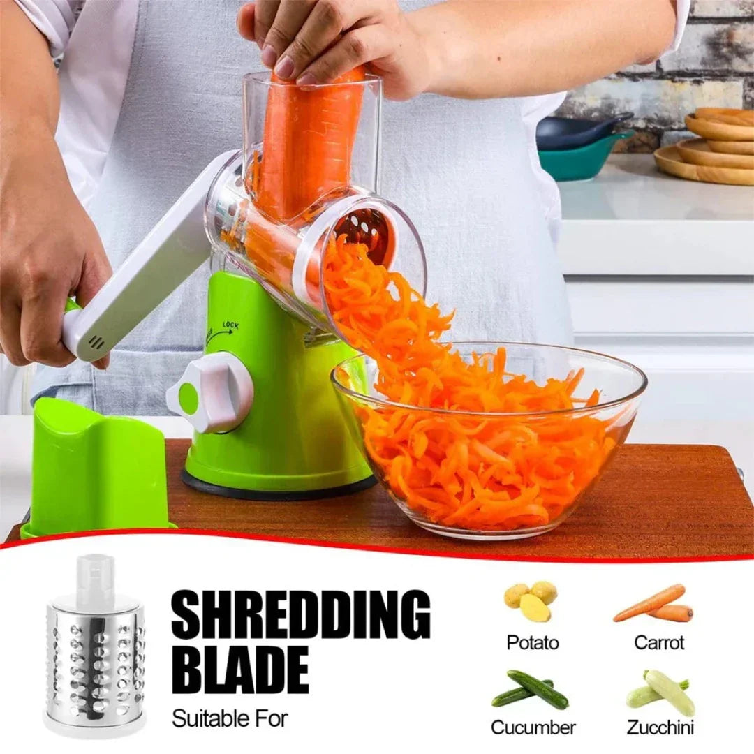 Globetrek° Vegetable Cutter: Rolling Vegetable Slicer