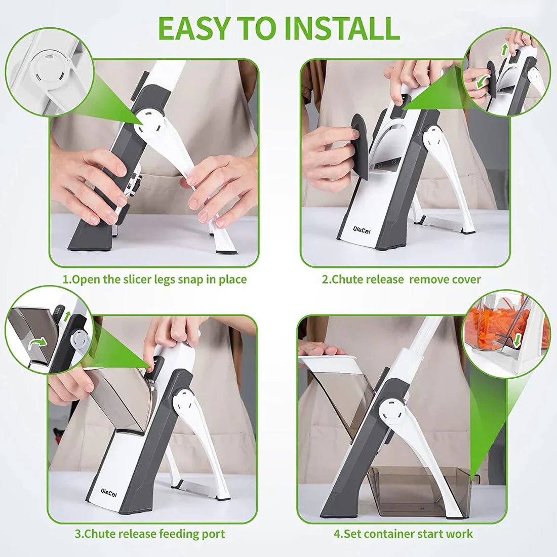 Globetrek° VeggieSlicer: Vegetable Master Slicing Machine