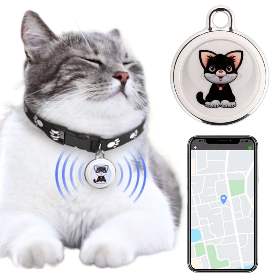 GPS Tracker for Pets with Real-Time Tracking and Sound Alarm – Waterproof Design for Dogs and Cats