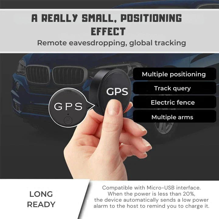 GPS Tracker | Magnetic Mount | Real-Time Tracking via App | SafeTrack