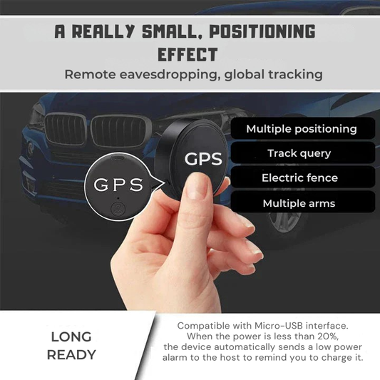 GPS Tracker | Magnetic Mount | Real-Time Tracking via App | SafeTrack