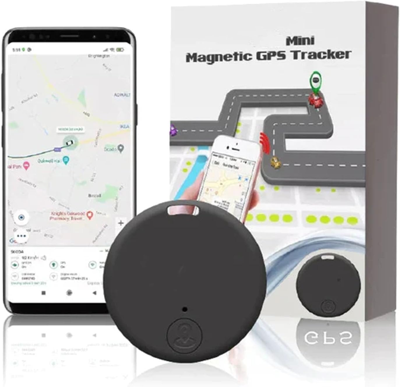 GPS Tracker | Magnetic Mount | Real-Time Tracking via App | SafeTrack