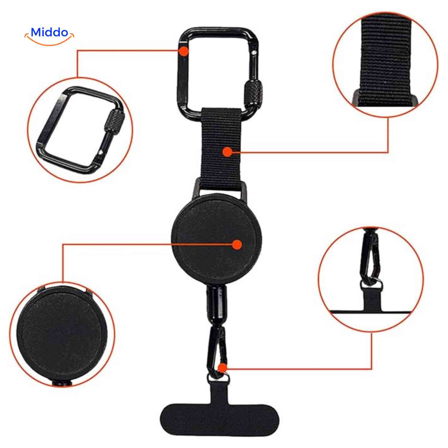 GripLock™ Holder | Theft-Proof, Retractable, and Super Portable!