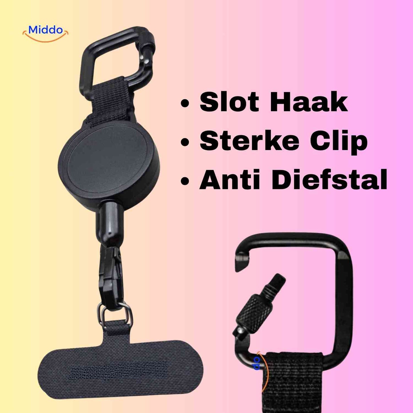 GripLock™ Holder | Theft-Proof, Retractable, and Super Portable!